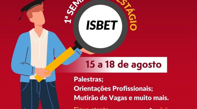 ISBET realiza Primeira Semana de Estágio com palestras gratuitas